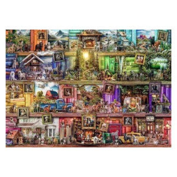 Puzzle 1000 db - Kutyus könyvtár