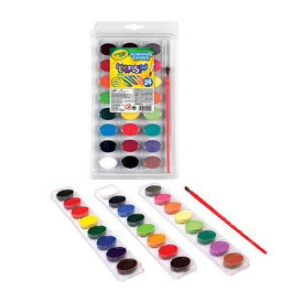 Crayola 24 db-os kimosható vízfesték klt. 