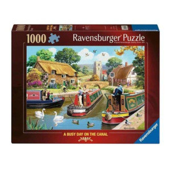 Puzzle 1000 db - Egy forgalmas nap a csatornában
