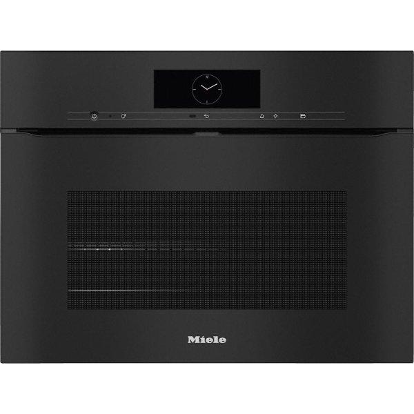 Miele H 7840 BPX Obszidiánfekete beépíthető fogantyú nélküli kompakt
sütő