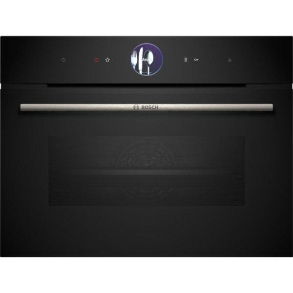 Bosch CSG7361B1 kompakt gőzsütő TFT TouchDisplay Plus Home Connect 45cm
fekete Serie8