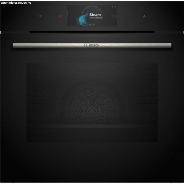 Bosch HSG7584B1 gőzsütő TFT TouchDisplay Pro PerfectBake Plus sütőszenzor
maghőmérő EcoClean fekete Serie8