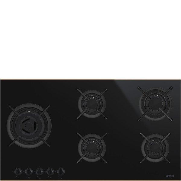 Smeg PV695LCNR beépíthető gáz főzőlap Dolce Stil Novo üvegkerámia-réz
90cm