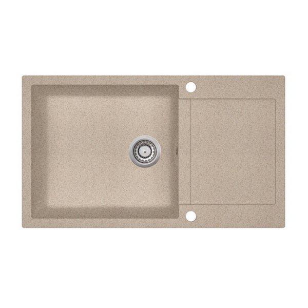 Evido Cubo XL 6S compact gránit mosogató 860x500mm homok 105538