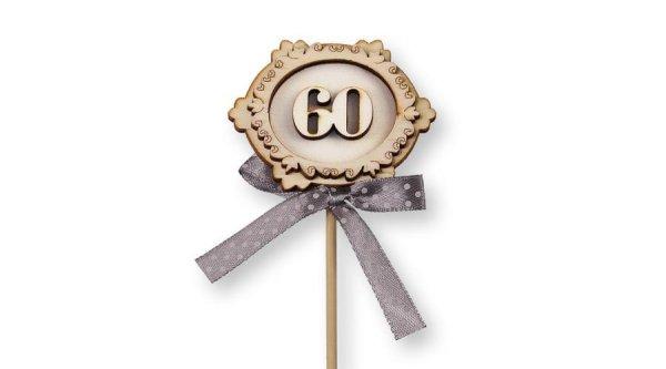 60. szülinapra 2 db masnis tortabeszúró