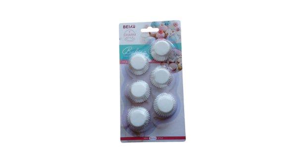 100 db fehér 3 cm-es bonbon papír