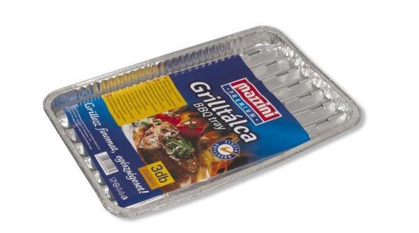 3 db alumínium grilltálca Mazzini Premium