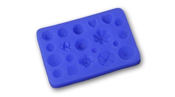 Apró geometrikus minták szilikon fondant forma
