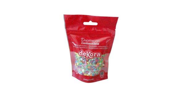 Színes csillag cukordekoráció 100 g Dekora