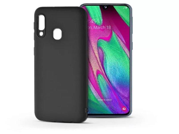 Samsung A405F Galaxy A40 szilikon hátlap - Soft - fekete