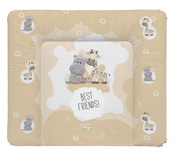 Babastar puha pelenkázó lap 85*75 cm - Best friend's ! bézs