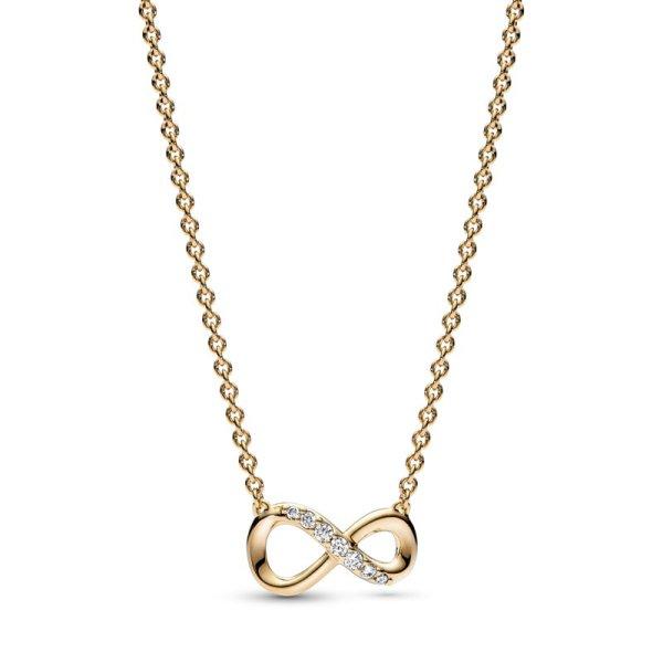 Pandora Aranyozott nyaklánc Csillogó végtelen Shine 368821C01 50 cm