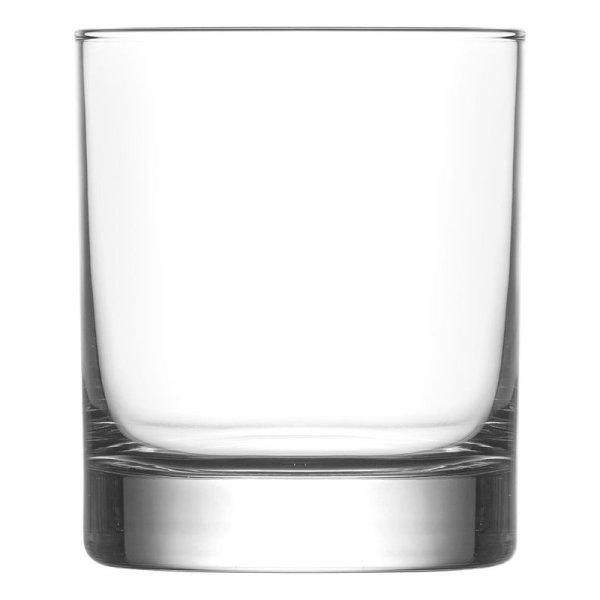 Pohár Ada, LAV, üveg, whiskyhez, 320 ml, 79x93 mm, csomag. 6 db