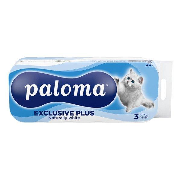 Toalettpapír, WC papír, 10 tekercs, 3 réteg, 150 lap, Paloma Exclusive Plus -
RAKLAP