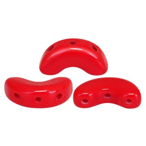 Arcos® par Puca®gyöngy - Opaque Red - 5x10 mm