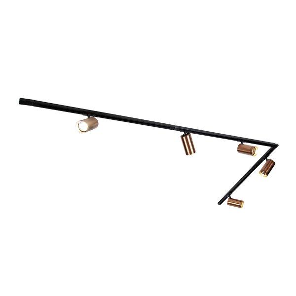 Modern sínrendszer 5 spotlámpával, sötét bronz színben, 1 fázisú GU10
70mm - Iconic Jeana Luxe