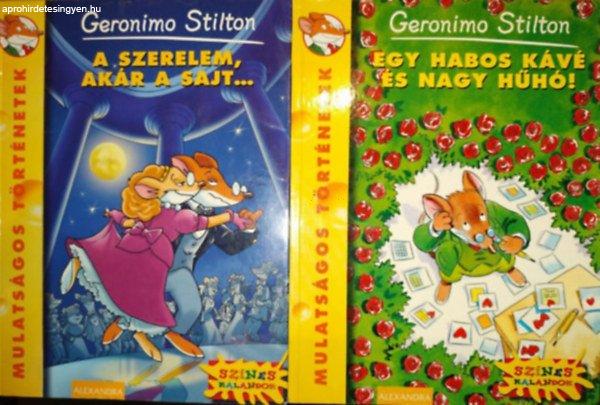 2 db Geronimo Stilton: A szerelem, akár a sajt... + Egy habos kávé és nagy
hűhó! - Geronimo Stilton