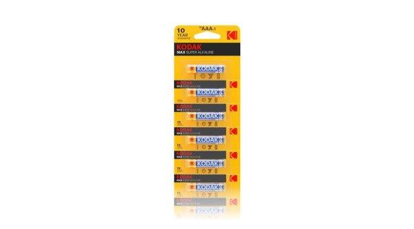 Kodak Max Alkáli Mikro Elem AAA (1,5V) B10 (kartella)