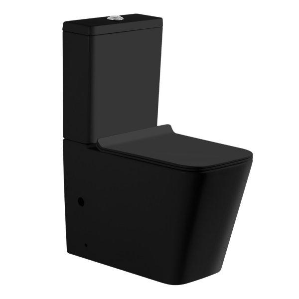 Welland H-7102 Tornado kompakt/monoblokk WC szett + soft-close slim WC ülőke
(fekete)