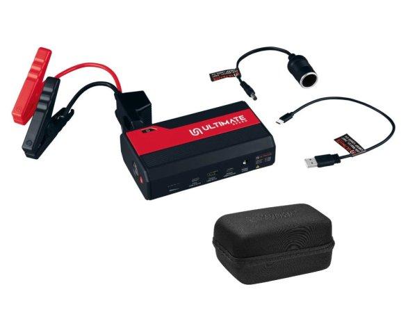 Ultimate Speed UMAP 12000 C4 hordozható indításrásegítő, 12 000 mAh 38,4
Wh LiFePO4 Li-ion PowerBank, 12V bikázó, kompakt indítóakku