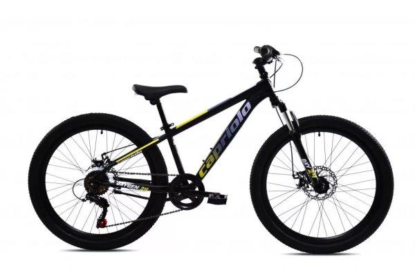 Capriolo Oxigen Disc 24" gyerek kerékpár Fekete-Sárga