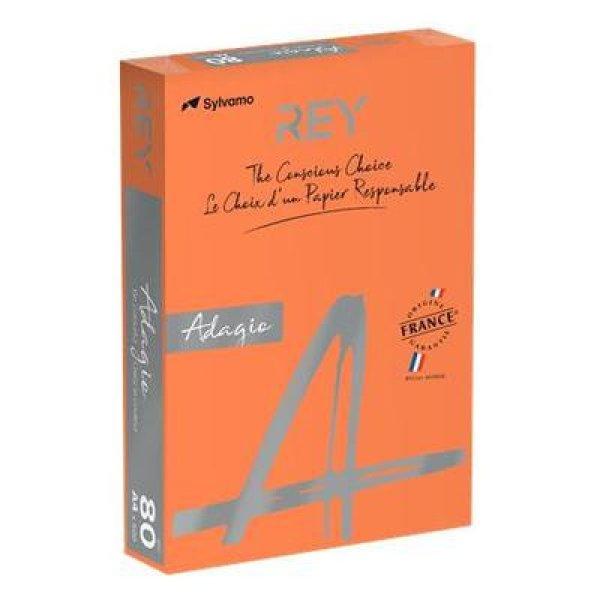 Másolópapír, színes, A4, 80 g, REY "Adagio", intenzív
narancssárga