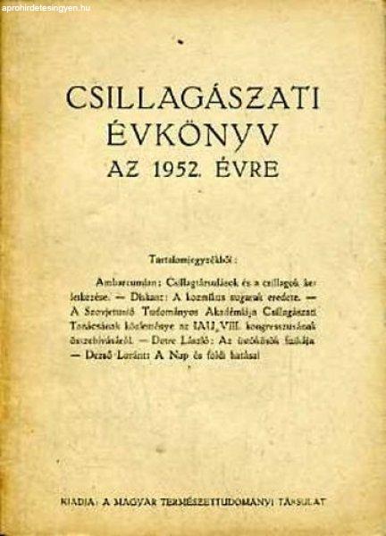Csillagászati évkönyv az 1952. évre - 