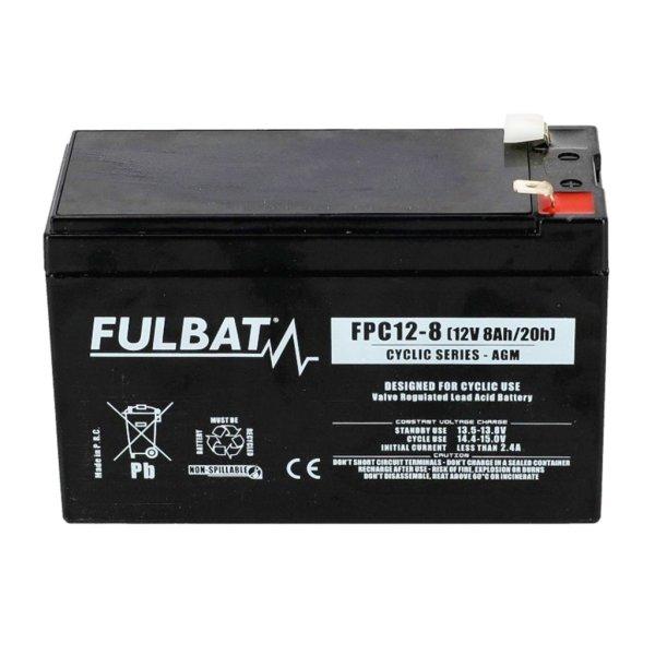 Akkumulátor Fulbat® 12V - 8Ah - FPC12-8 - eredeti prémium minőségű
alkatrész*
