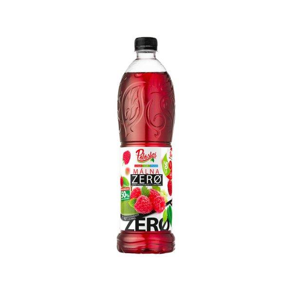 Gyümölcsszörp 1l, málna Zero Pölöskei