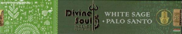 Divine Soul: White Sage + Palo Santo füstölő 15 g
