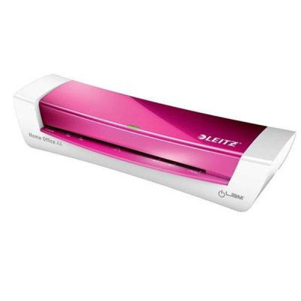 Laminálógép, A4, 80-125 mikron, LEITZ "iLam Home Office",
rózsaszín