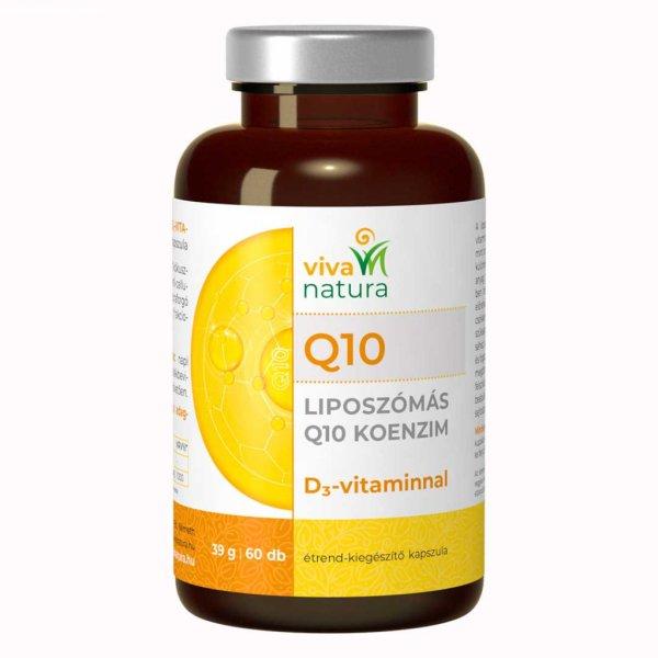 Viva natura liposzómás q10 koenzim d3 vitaminnal étrend kiegészítő
kapszula 60 db
