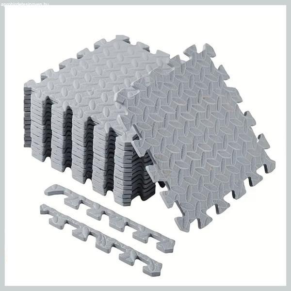 Puzzle szőnyeg szett – habmatrac 24 darabos szürke CR1723217-sz