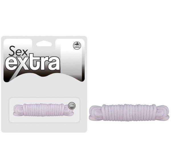 SEX EXTRA - LOVE ROPE - Fehér kötél 3m