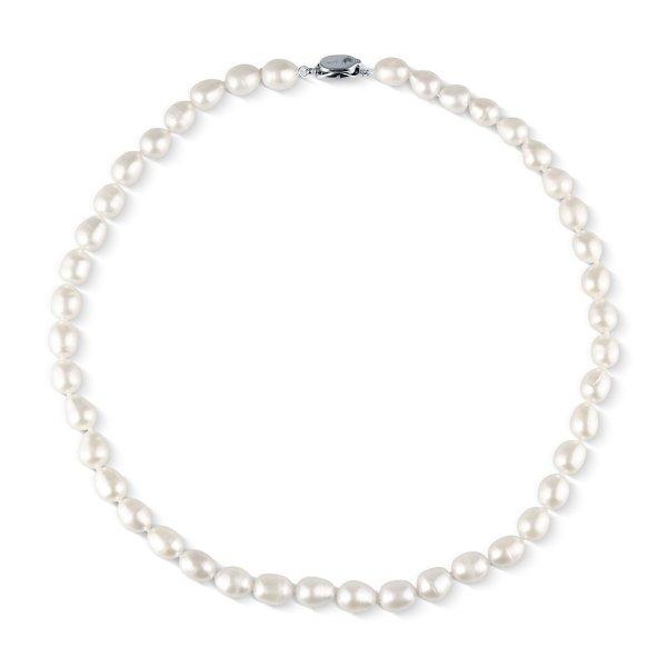 JwL Luxury Pearls Bájos nyaklánc fehér igazgyöngyökből JL0864