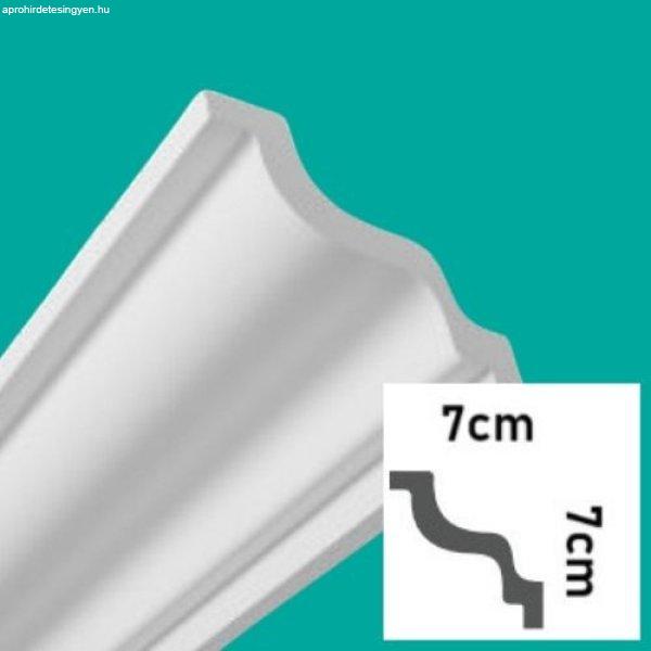 50 db hungarocell sarokléc stukkó – 7 x 7cm-es, beltéri éllezárás
mennyezet és fal találkozásához