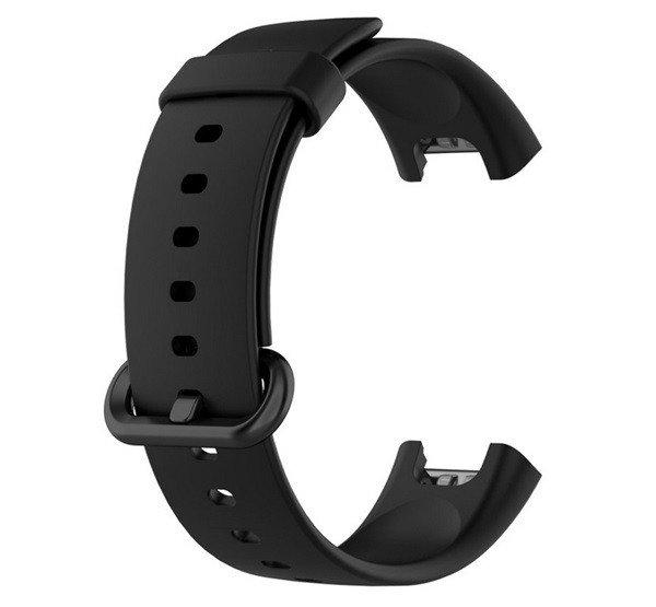Pótszíj (egyedi méret, szilikon) FEKETE Xiaomi Mi Watch Lite