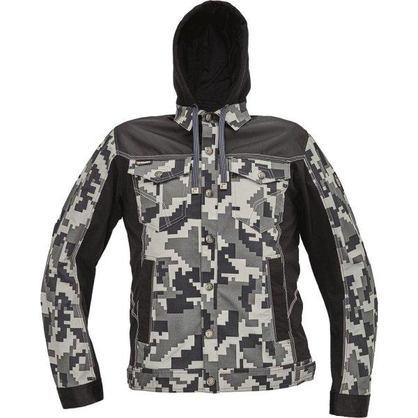 Cerva Munkaruha felső kapucnival NEURUM CAMOUFLAGE - Antracit | 58