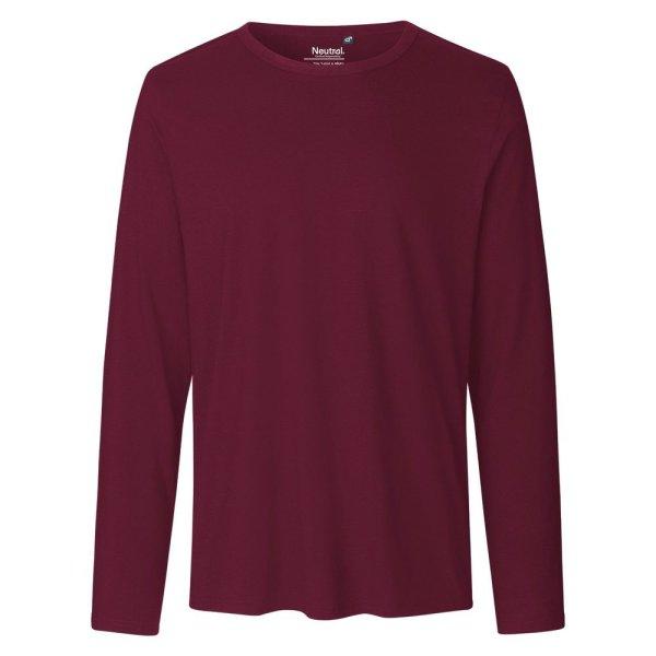Neutral Hosszú ujjú férfi póló organikus Fairtrade biopamutból - Bordeaux
| XL