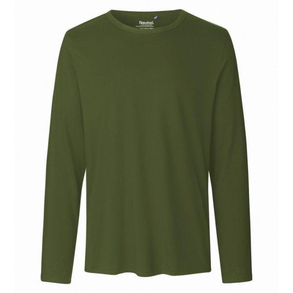 Neutral Hosszú ujjú férfi póló organikus Fairtrade biopamutból - Military
| XL