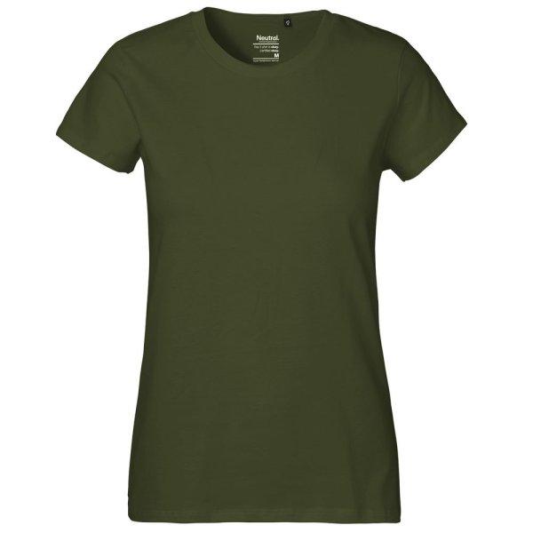 Neutral Női póló Classic organikus Fairtrade biopamutból - Military | L