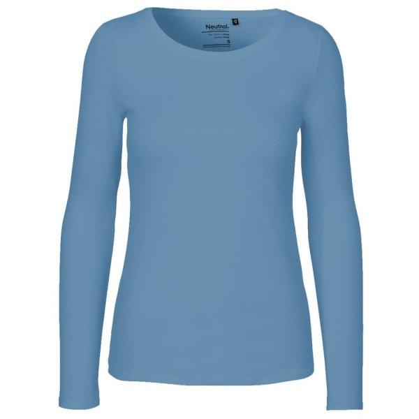 Neutral Hosszú ujjú női póló organikus Fairtrade biopamutból - Dusty
indigo | L