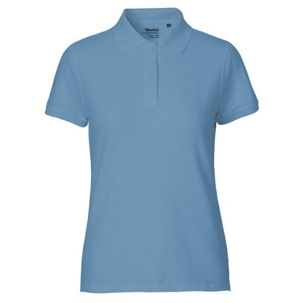 Neutral Női galléros póló Classic organikus Fairtrade biopamutból - Dusty
indigo | S
