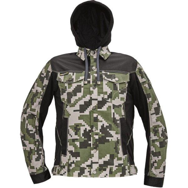 Cerva Munkaruha felső kapucnival NEURUM CAMOUFLAGE - Sötét olív | 58