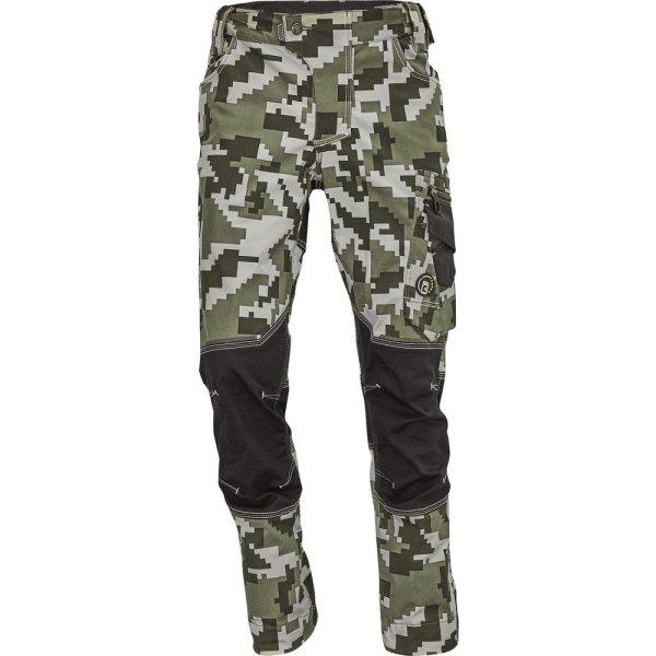 Cerva Férfi munkanadrág NEURUM CAMOUFLAGE - Sötét olív | 62