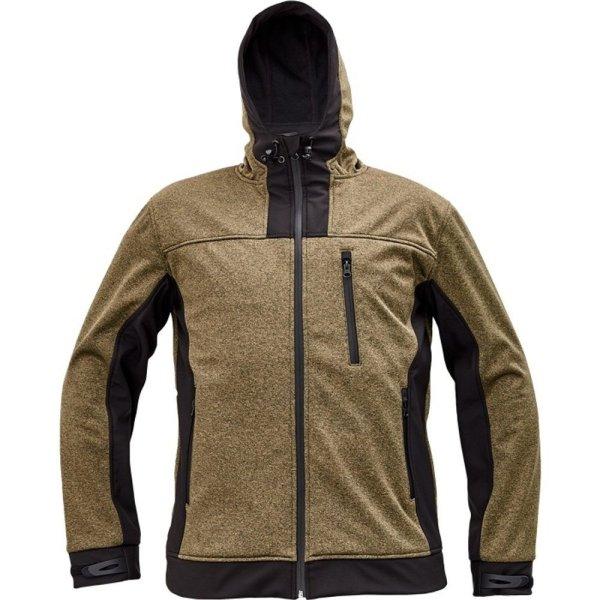 Cerva Férfi softshell dzseki HUYER - Bézs | XXL