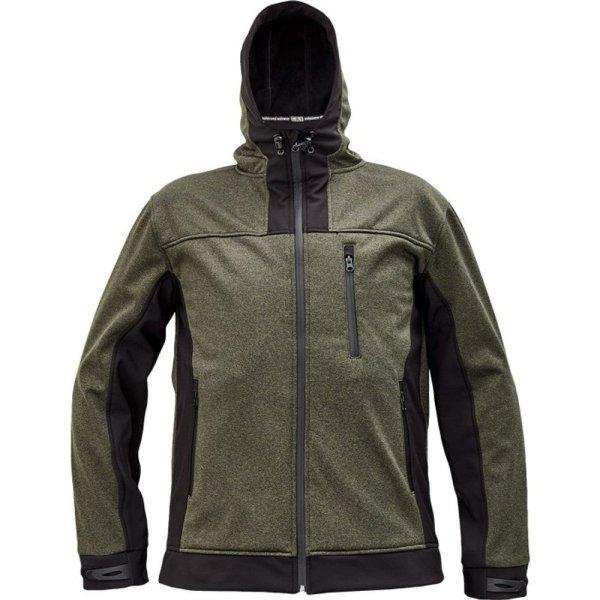 Cerva Férfi softshell dzseki HUYER - Olív | XXL