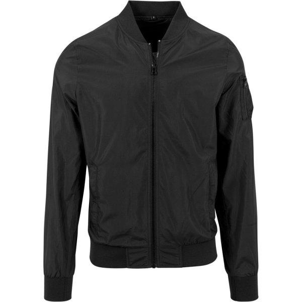 Build Your Brand Könnyű férfi bomber - Fekete | L