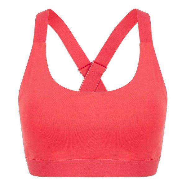 Tombo Sportmelltartó keresztezett pántokkal - Korallpiros | XS