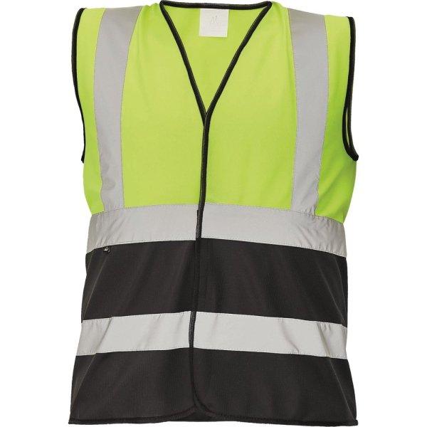 Cerva Fémyvisszaverő mellény LYNX DUO - Sárga / fekete | XL